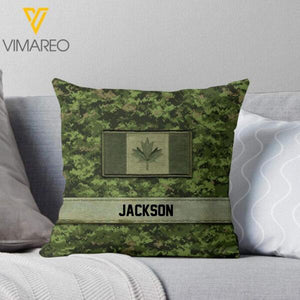 PERSONALIZED CANADIAN CAMO PILLOW PRINTED NOV-HQ30
