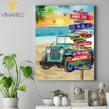 PERSONALIZED JEEP CANVAS QTDT3011