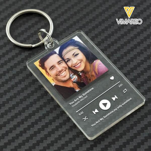 PERSONALIZED COUPLE PHOTO KEYCHAIN PRINTED DEC-HQ10