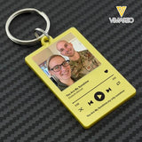 PERSONALIZED COUPLE PHOTO KEYCHAIN PRINTED DEC-HQ10