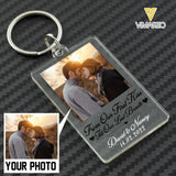 PERSONALIZED COUPLE PHOTO KEYCHAIN PRINTED DEC-QH10