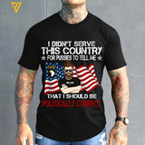 Personalized U.S Veteran Never Ends Tshirt Printed 22JAN-MQ20
