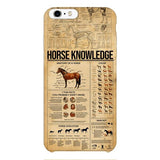 Personalized Horse Knowledge Phone Case Printed 22JAN-HC26