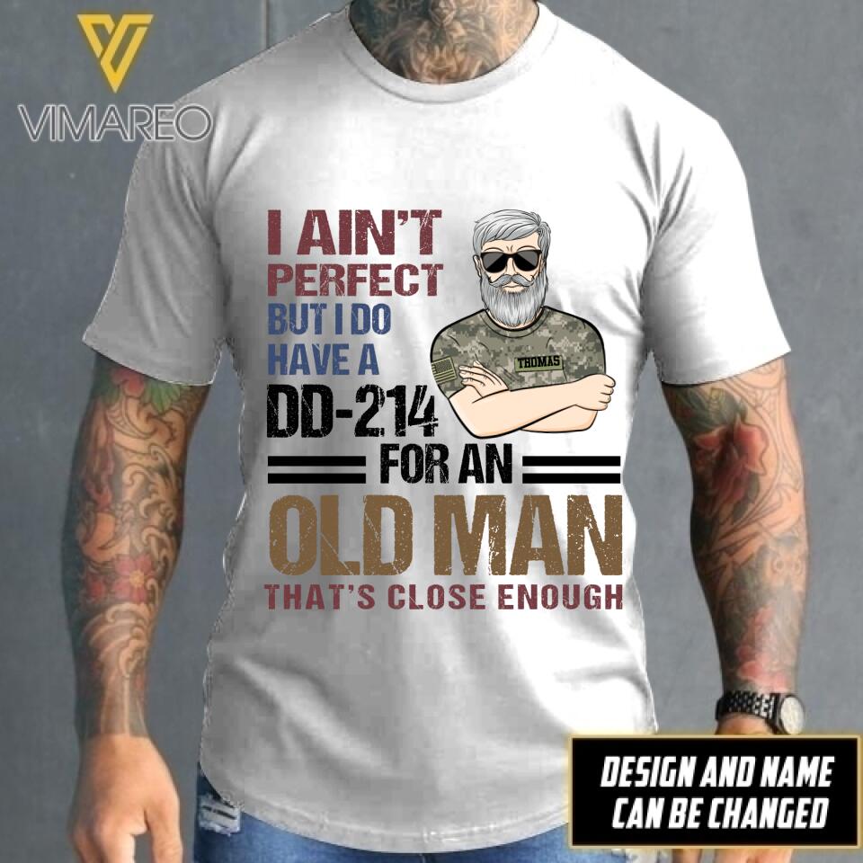 Personalized U.S Veterans Tshirt Printed 22FEB-LN25