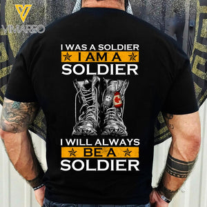 PERSONALIZED SOLDIER CANADA VETERAN BLACK TSHIRT 3T