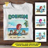 Personalized Dog Mom Mermaid Tshirt Printed 22MAR-HC04