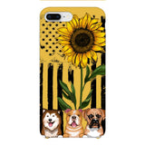 Personalized Dog Sunflower Phone Case Printed 22MAR-MQ08