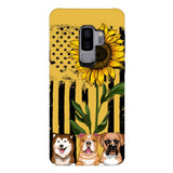 Personalized Dog Sunflower Phone Case Printed 22MAR-MQ08