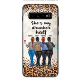 Personalized Besties Drunk Half Phone Case Printed 22MAR-HC10