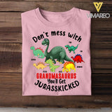 PERSONALIZED DON'T MESS WITH GRANDMASAURUS KID TSHIRT QTMQ1003
