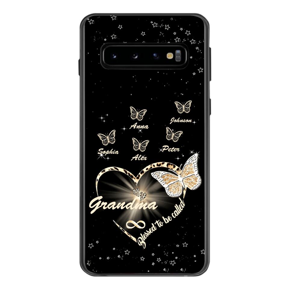 PERSONALIZED BLESSED TO BE CALLED GRANDMA KID NAME PHONECASE VHHC1403