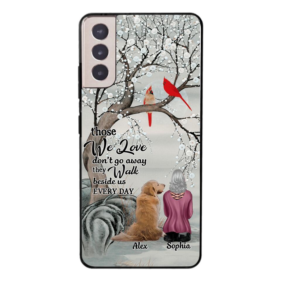 PERSONALIZED THOSE WE LOVE DOG LOVERS PHONECASE QTHC2103