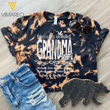 PERSONALIZED BLESSED TO BE CALLED GRANDMA KID NAME TIE DYE TSHIRT QTDT2203