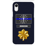 Personalized Indiana Thin Blue Line Phone Case Printed 22MAR-DT23