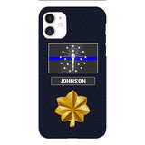Personalized Indiana Thin Blue Line Phone Case Printed 22MAR-DT23