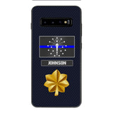 Personalized Indiana Thin Blue Line Phone Case Printed 22MAR-DT23