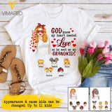PERSONALIZED GOD KNEW MY HEART NEEDED LOVE GRANDKIDS GRANDMA TSHIRT QTDT2303