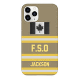 Personalized Canadian Firefighter Phone Case Printed 22MAR-HC24