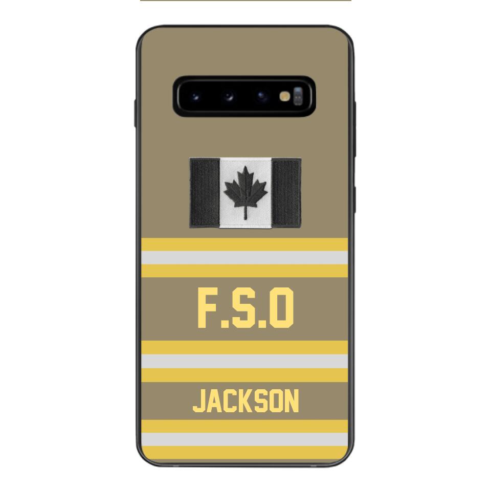 Personalized Canadian Firefighter Phone Case Printed 22MAR-HC24