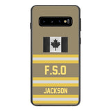 Personalized Canadian Firefighter Phone Case Printed 22MAR-HC24