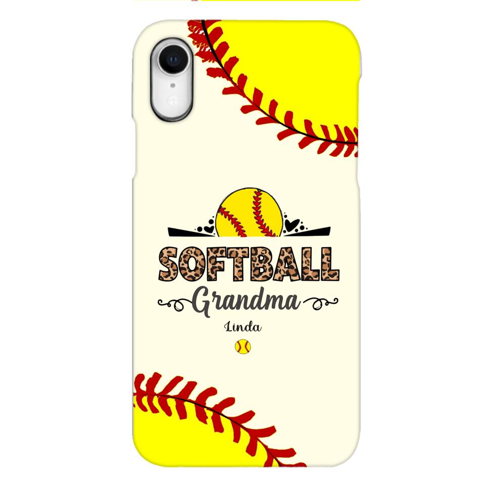 Personalized Softball Grandma Phone Case 3N 2503
