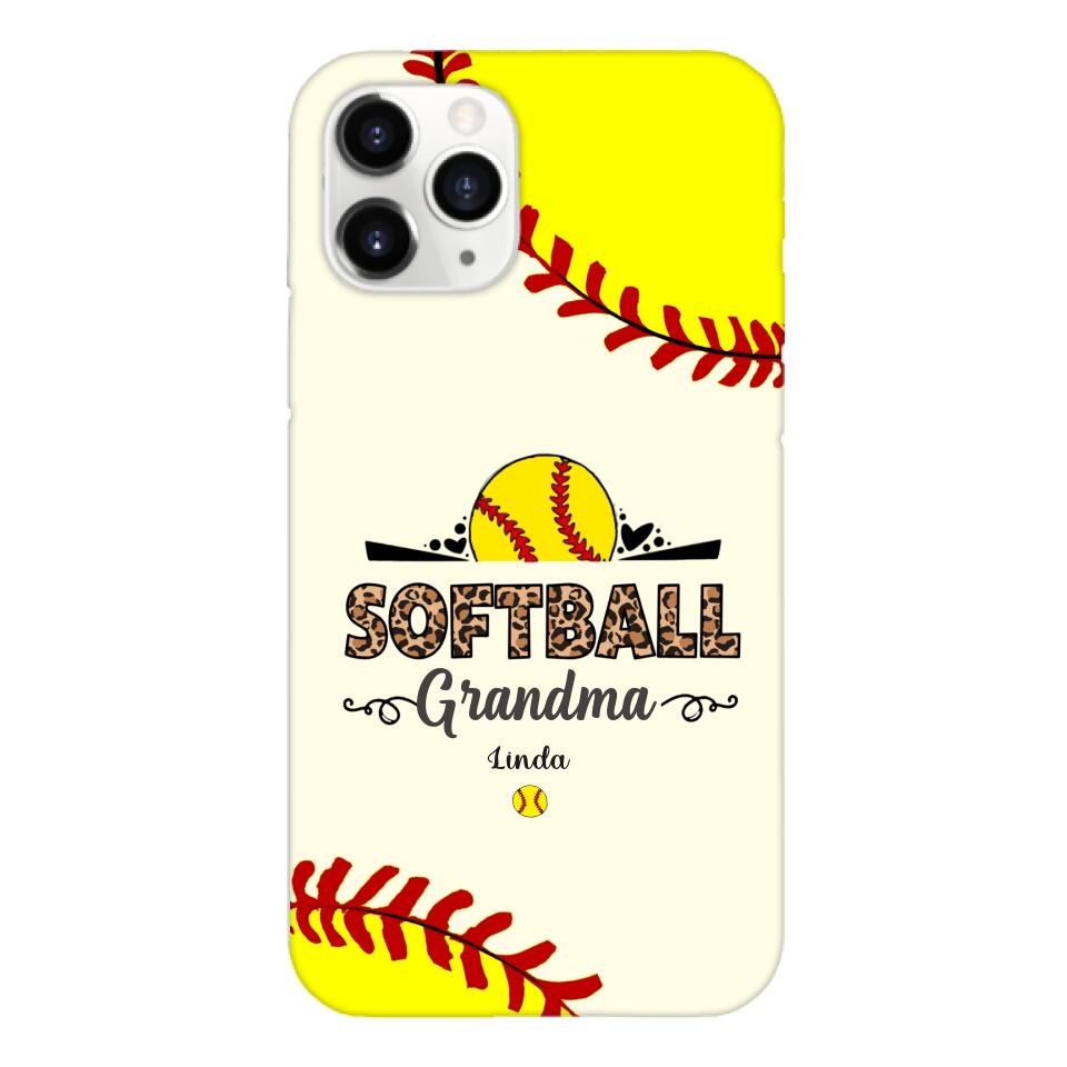 Personalized Softball Grandma Phone Case 3N 2503