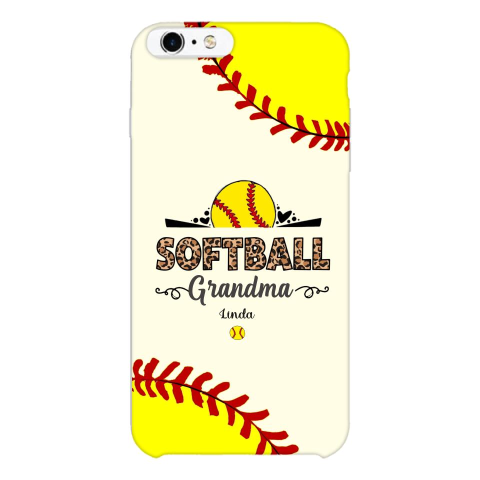 Personalized Softball Grandma Phone Case 3N 2503