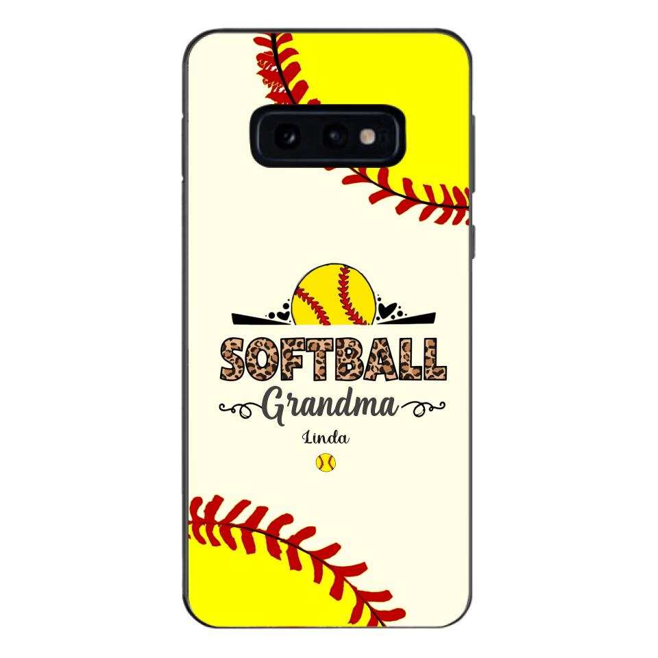 Personalized Softball Grandma Phone Case 3N 2503