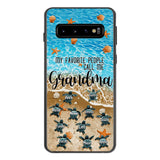 PERSONALIZED MY FAVORITE PEOPLE CALL ME GRANDMA TURTLE PHONECASE QTDT2603