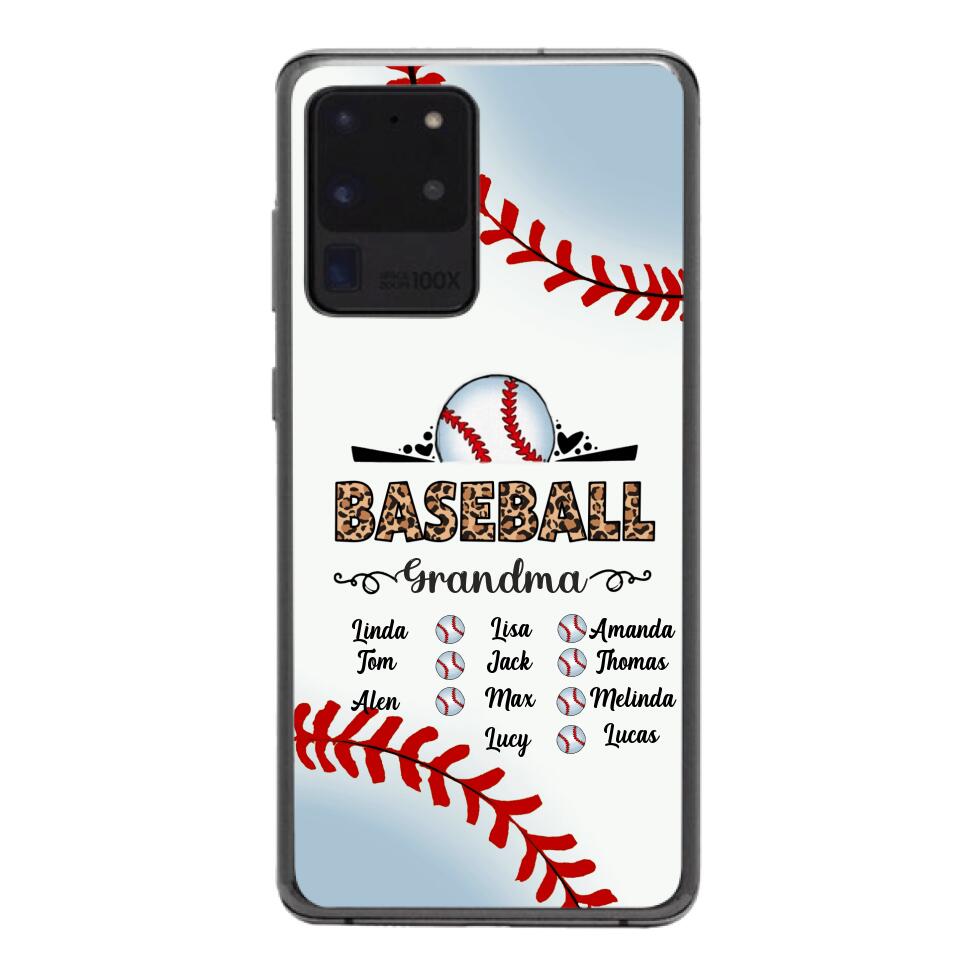 Personalized Baseball grandma Phone Case 3N 2603