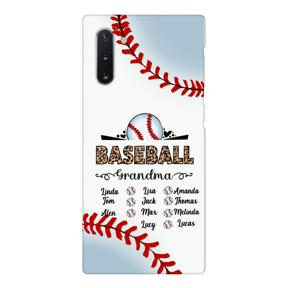 Personalized Baseball grandma Phone Case 3N 2603