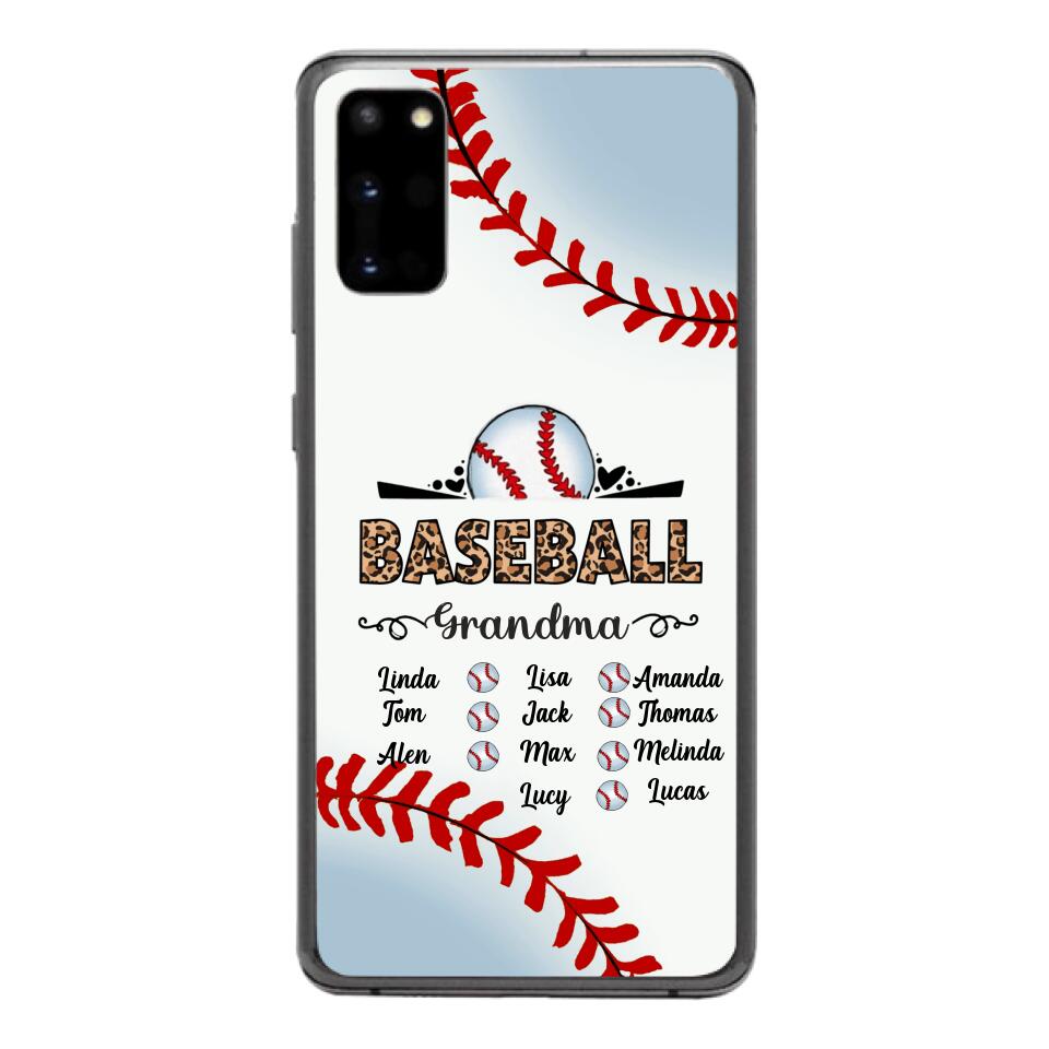 Personalized Baseball grandma Phone Case 3N 2603