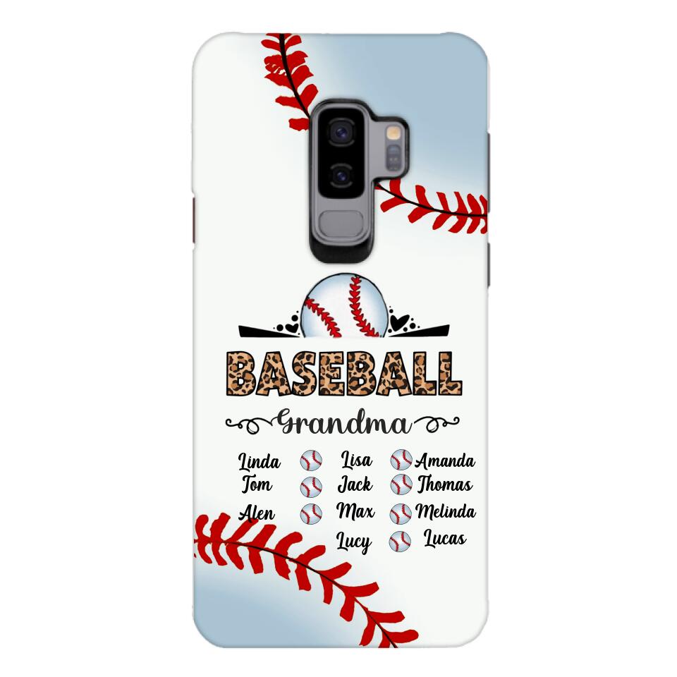 Personalized Baseball grandma Phone Case 3N 2603