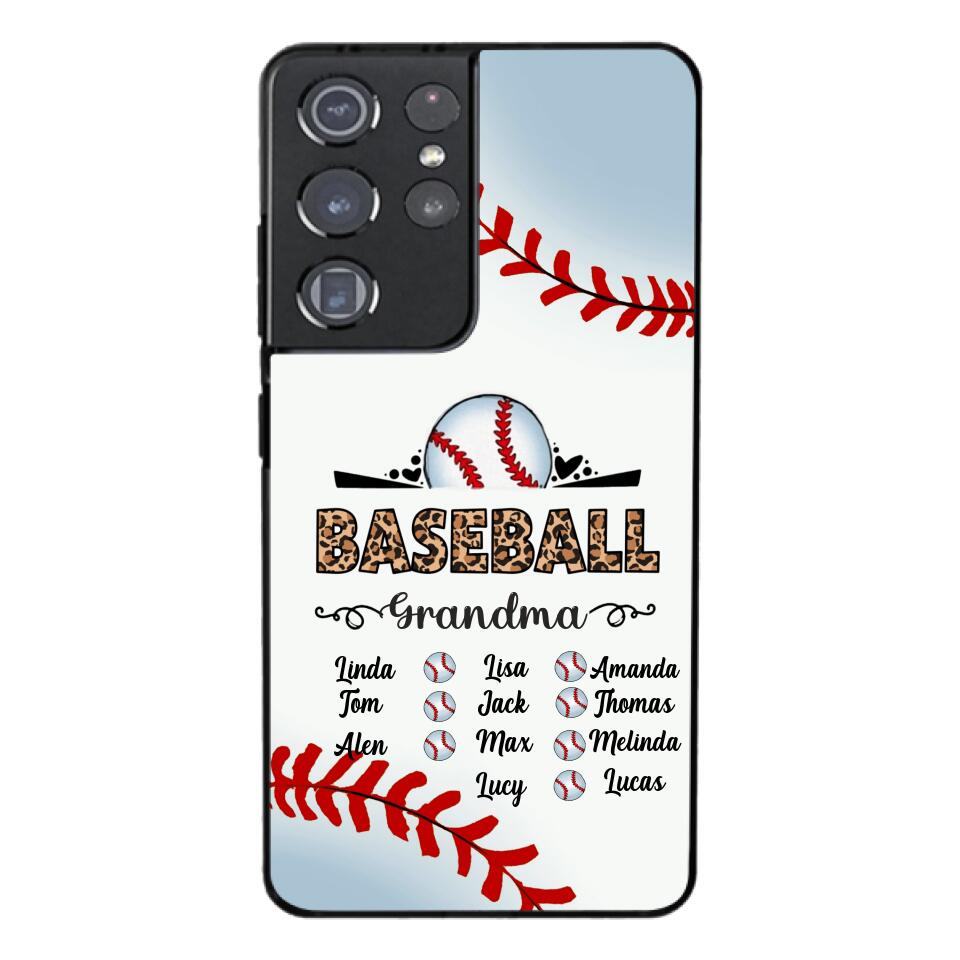 Personalized Baseball grandma Phone Case 3N 2603