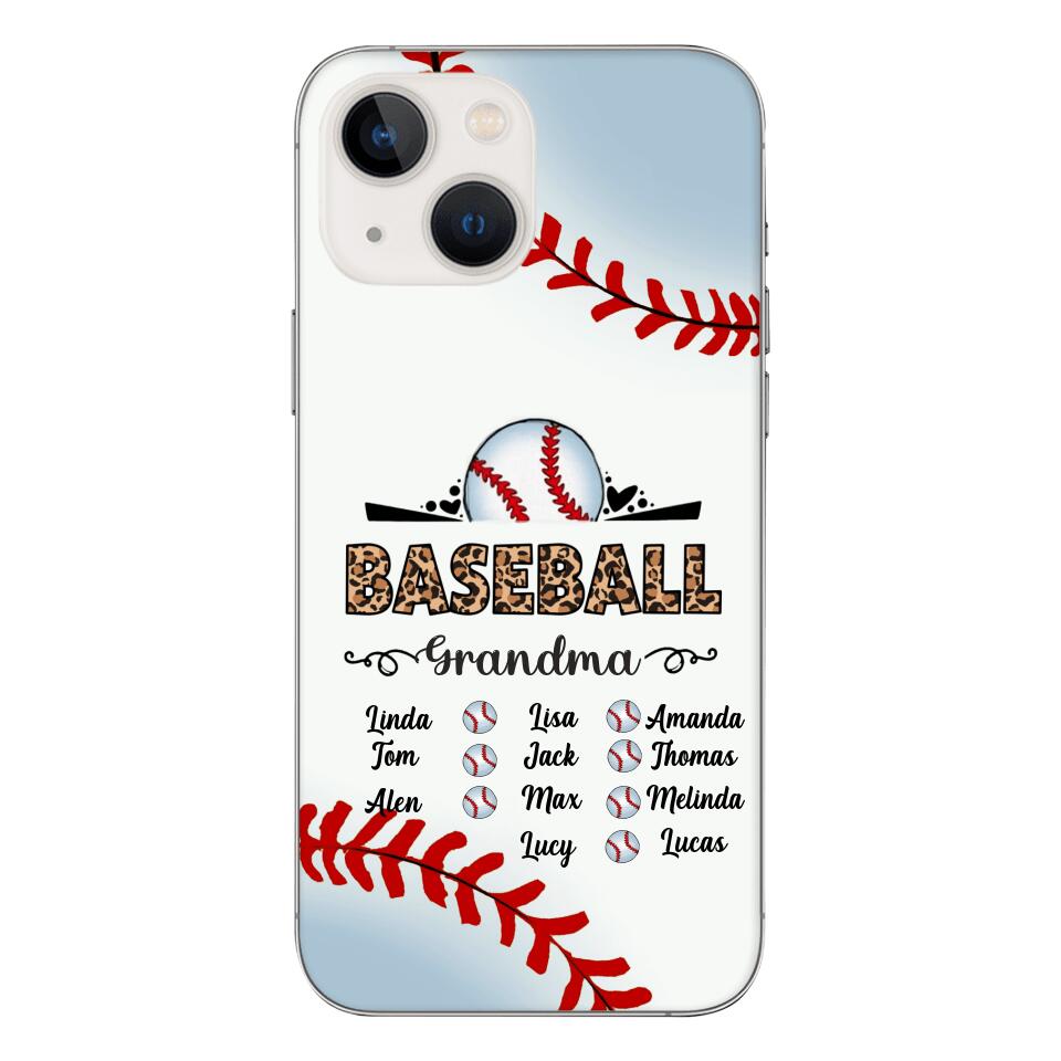Personalized Baseball grandma Phone Case 3N 2603