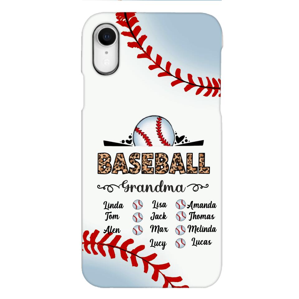 Personalized Baseball grandma Phone Case 3N 2603