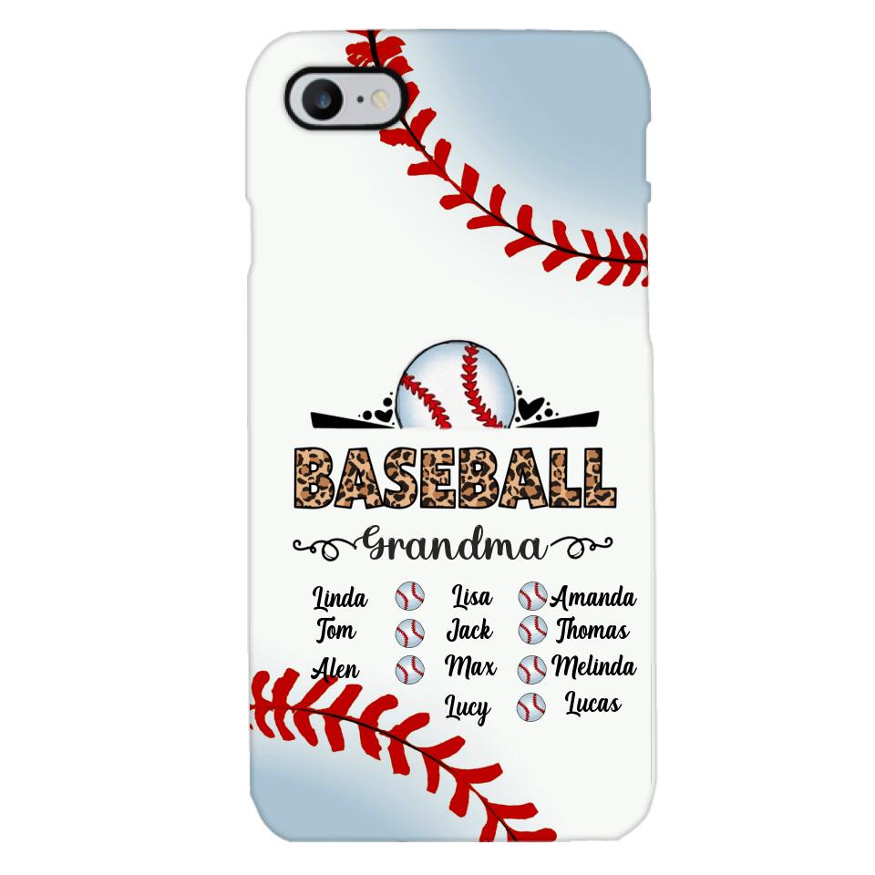 Personalized Baseball grandma Phone Case 3N 2603