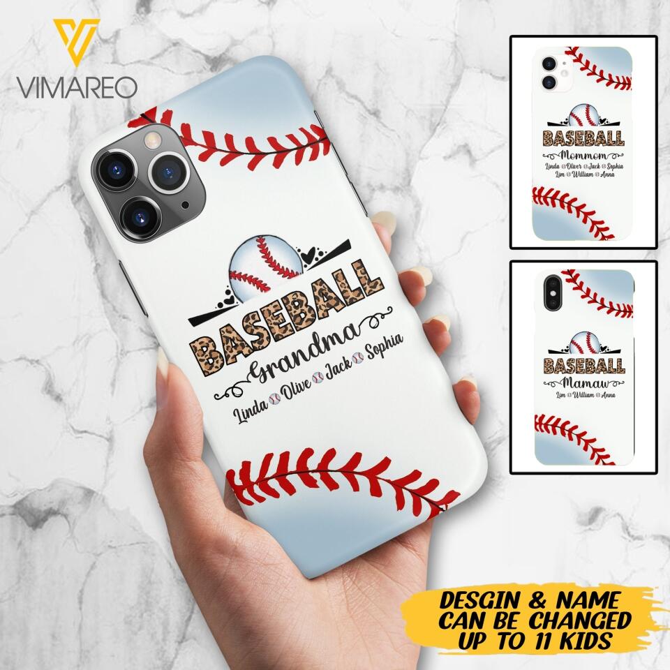 Personalized Baseball grandma Phone Case 3N 2603