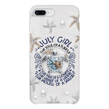 PERSONALIZED JULY TURTLE GIRL PHONECASE QTTQ2803