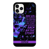 Personalized June  Girl Phone Case Printed 25MAR-HC28