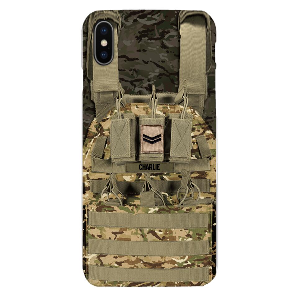 Personalized British Soldier Phone Case Printed 25MAR-DT28