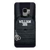 Personalized Thin Blue Line Phone Case Printed 25MAR-LN28