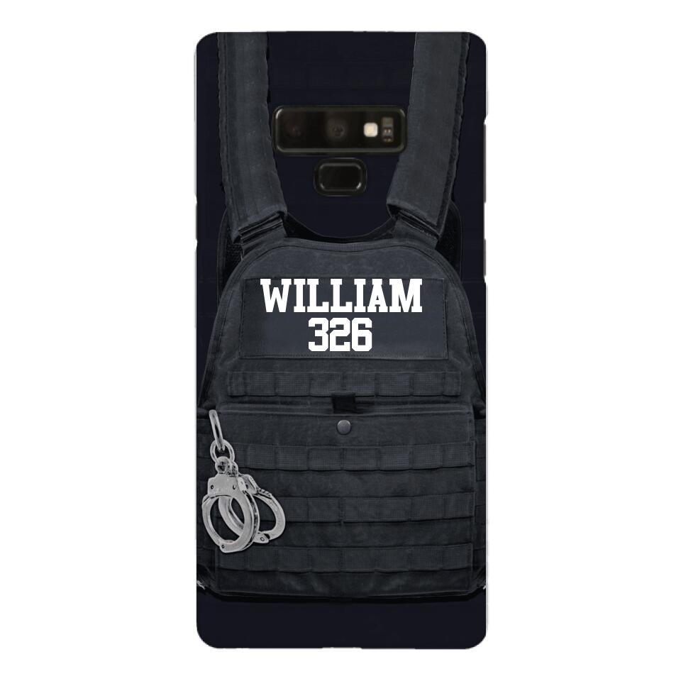 Personalized Thin Blue Line Phone Case Printed 25MAR-LN28