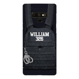 Personalized Thin Blue Line Phone Case Printed 25MAR-LN28