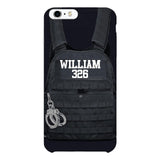 Personalized Thin Blue Line Phone Case Printed 25MAR-LN28