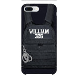Personalized Thin Blue Line Phone Case Printed 25MAR-LN28