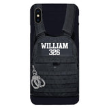 Personalized Thin Blue Line Phone Case Printed 25MAR-LN28