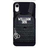Personalized Thin Blue Line Phone Case Printed 25MAR-LN28