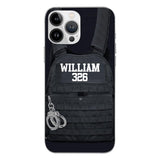 Personalized Thin Blue Line Phone Case Printed 25MAR-LN28