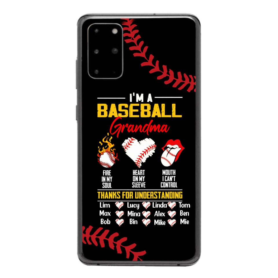 Personalized Baseball Grandma Phone Case Printed 3N 3003